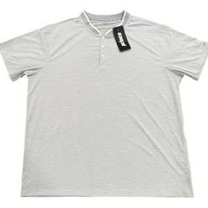 Prince Slub Tapered Collar‎ Polo Men's XXL